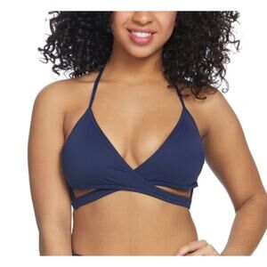 Vince Camuto Womens Surf Shades Wrap Bikini Top sIZE MEDIUM gREEN TEAL